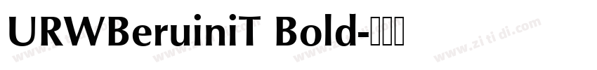 URWBeruiniT Bold字体转换